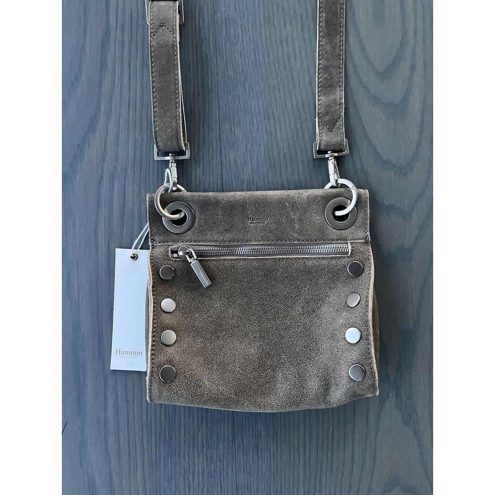 Hammit Tony Bag Small In Pewter W/ Brushed Silver Hardware NWT Crossbody - Picture 9 of 9